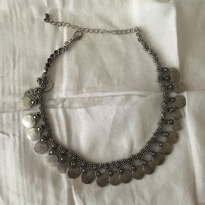 Silver Coin Choker